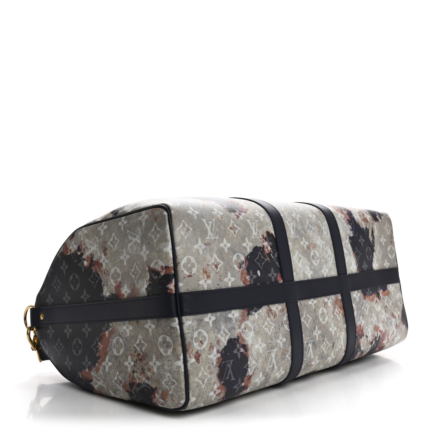 Monogram Bleach Keepall Bandouliere 50 Ink Blue