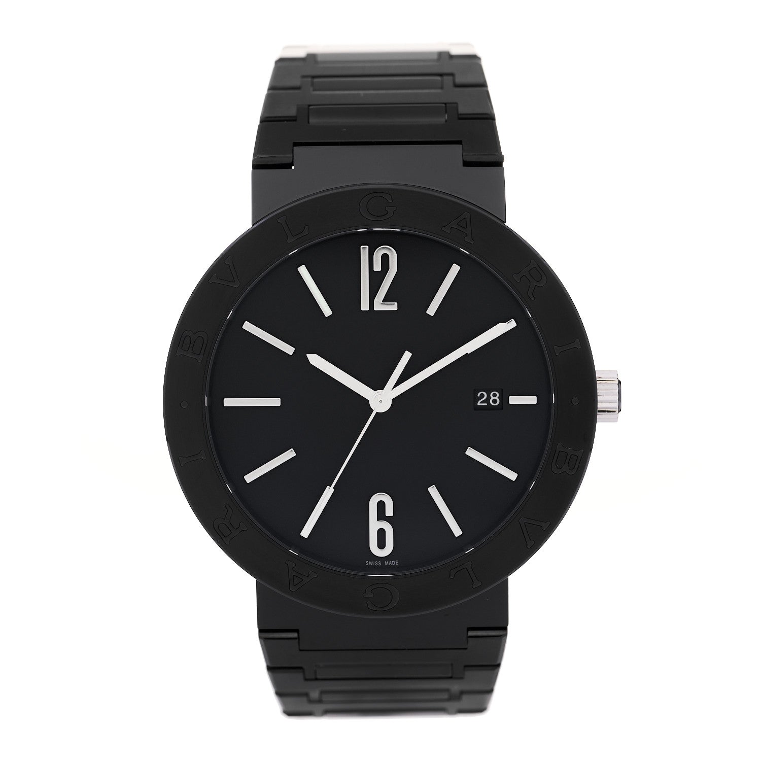 Stainless Steel 41mm Automatic Watch Black