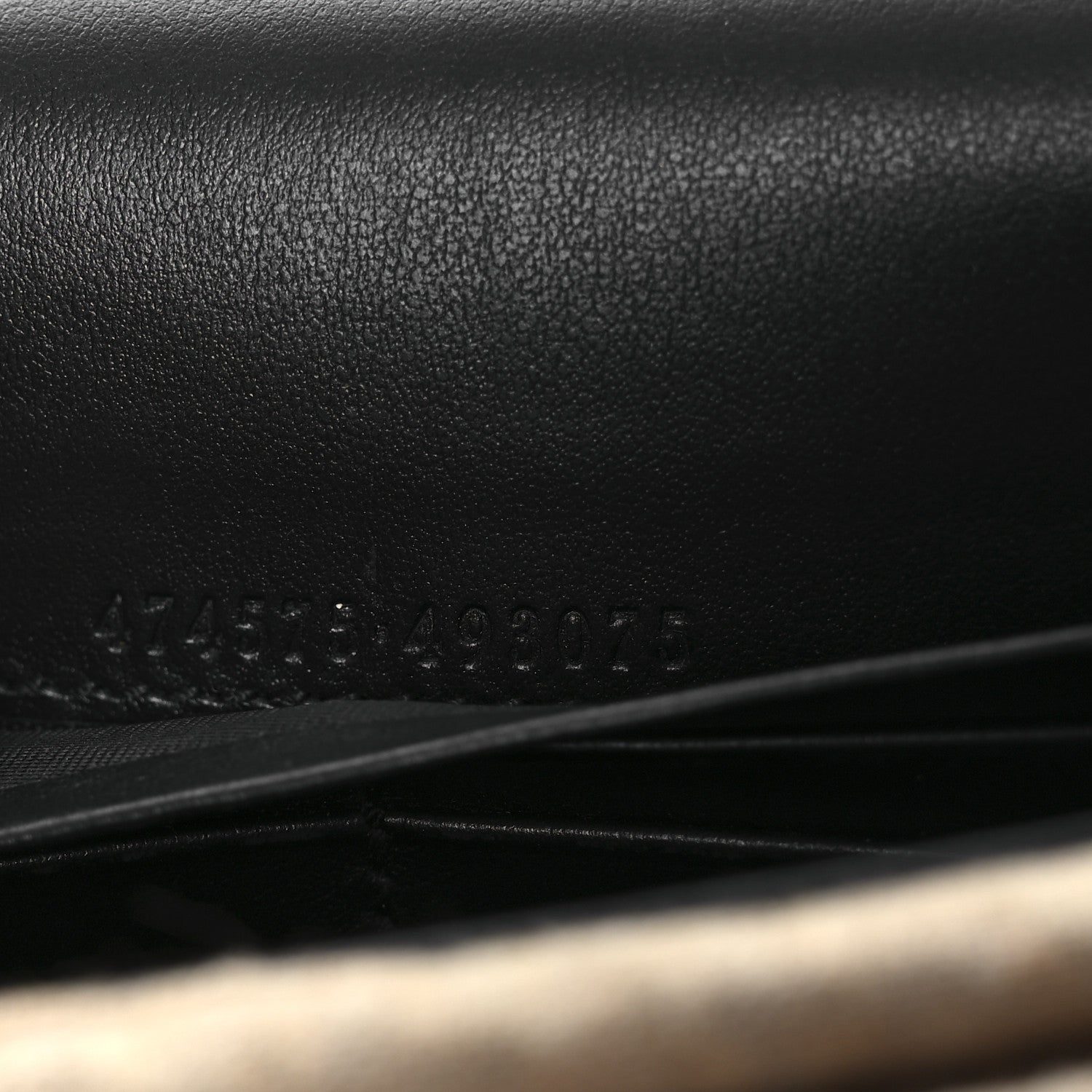 Calfskin Matelasse GG Marmont Chain Wallet Black