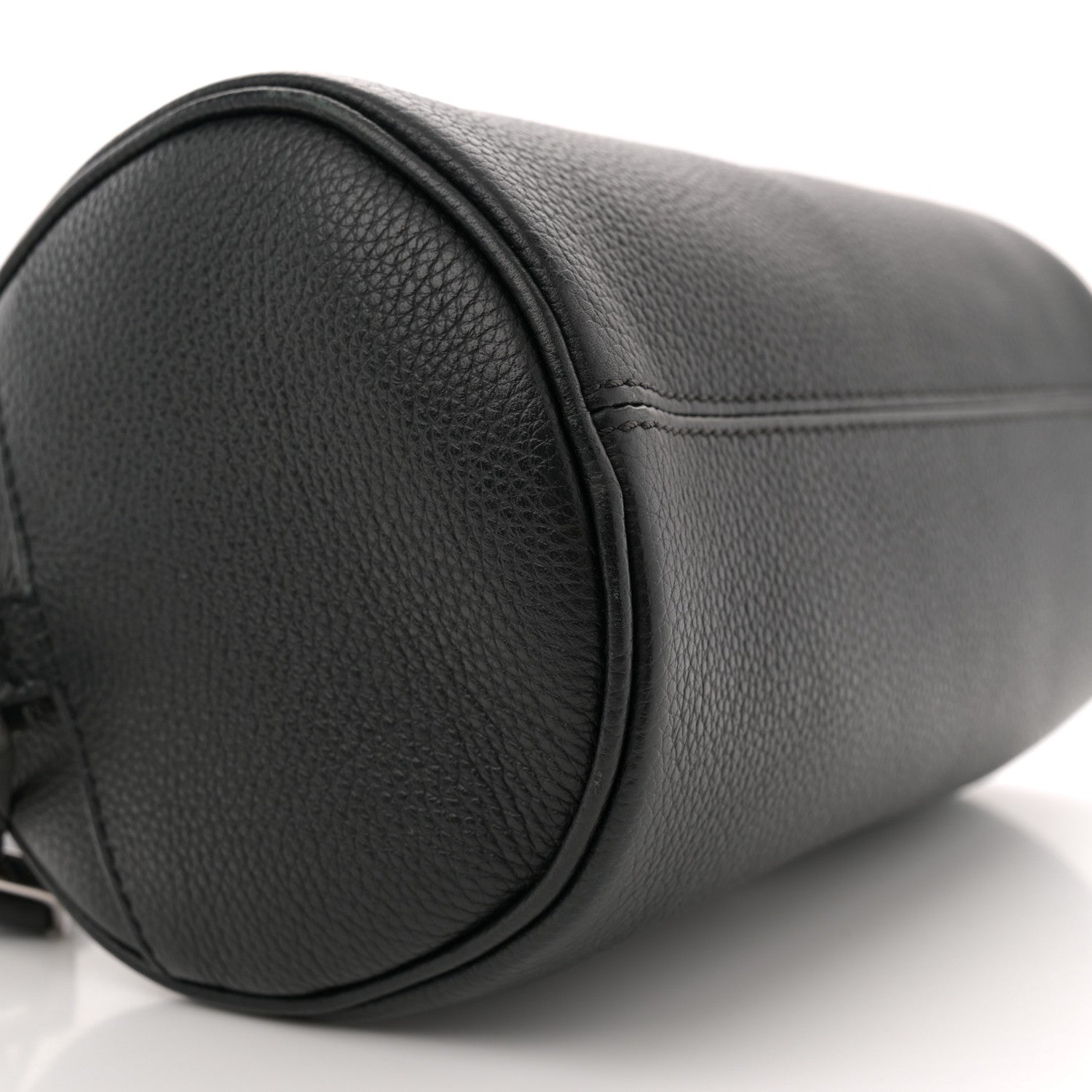 HOMME Grained Calfskin Mens Roller Pouch Black