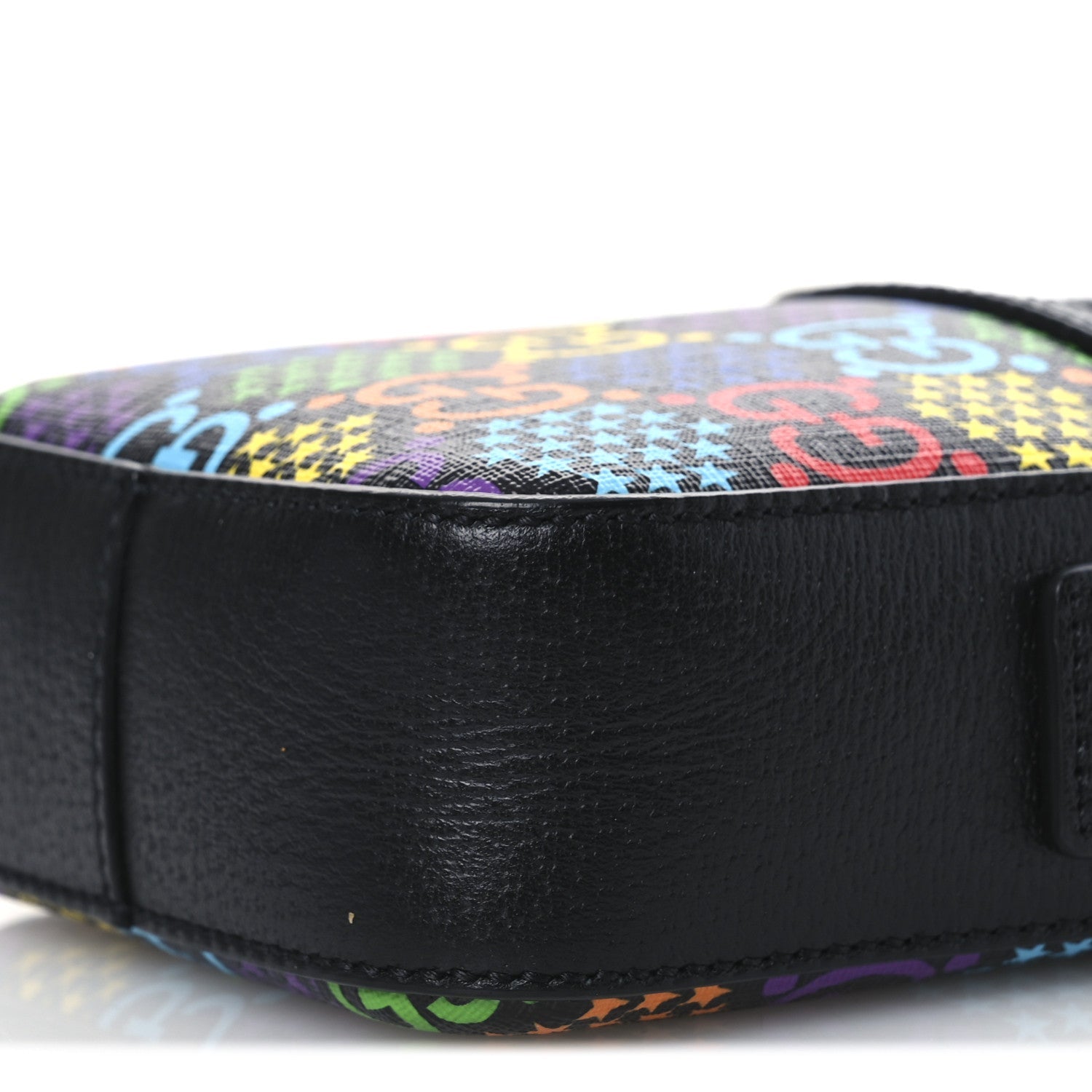 GG Supreme Monogram Psychedelic Messenger Bag Black