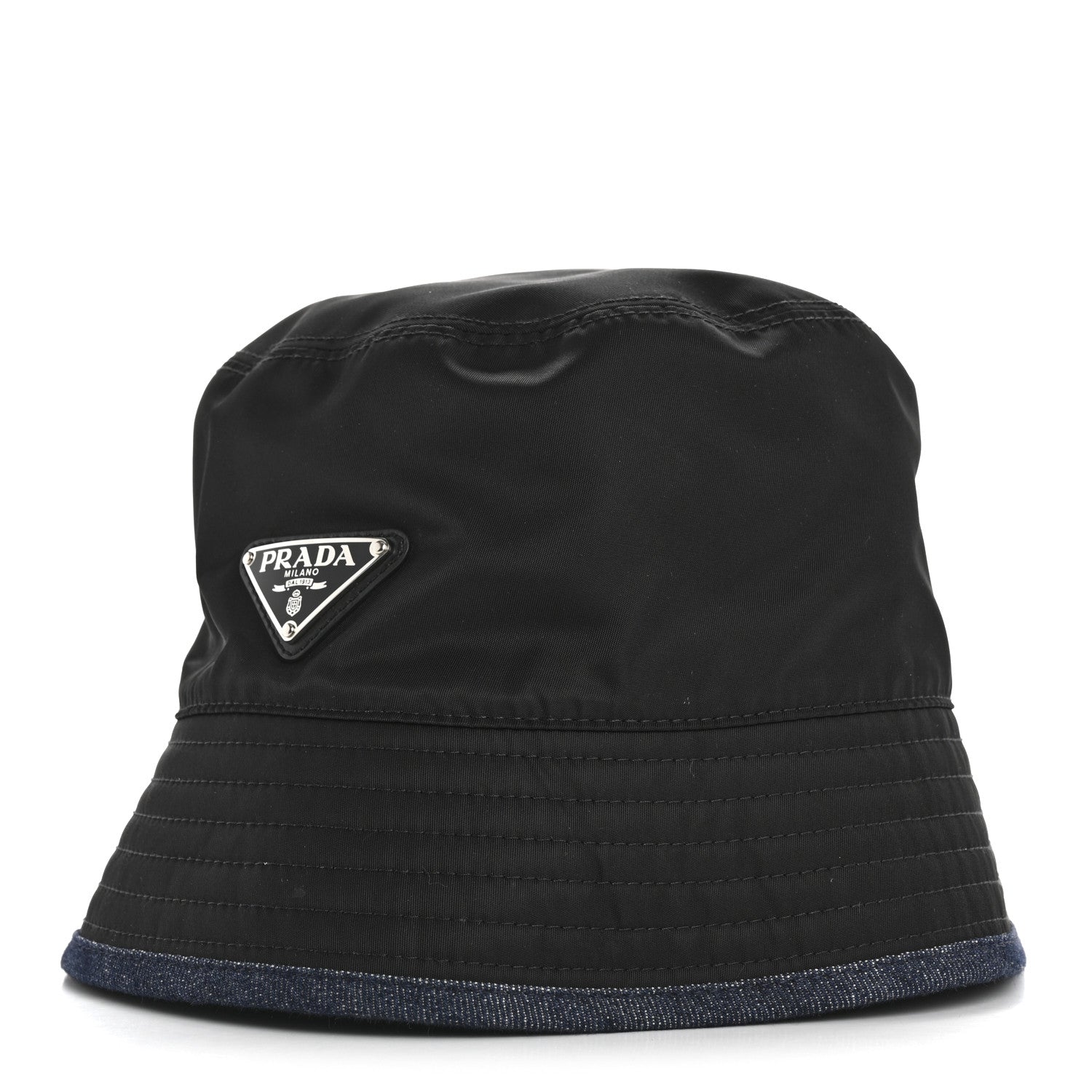 Denim Re-Nylon Reversible M Bucket Hat Blue Black