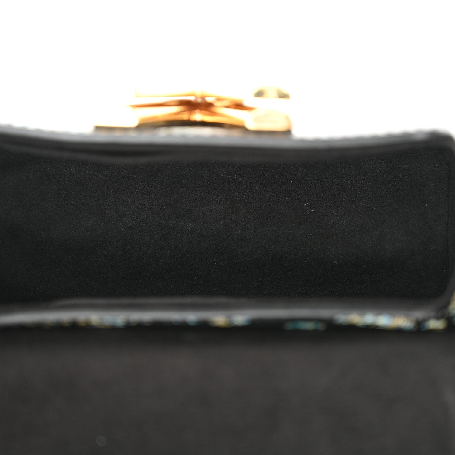 Printed Calfskin Flower Twist Shoulder Bag PM