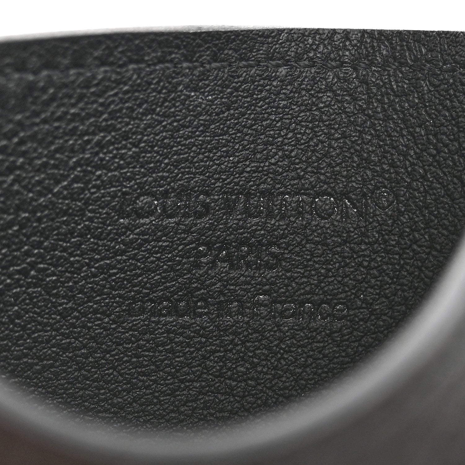 Calfskin Monogram Shadow Double Card Holder Black