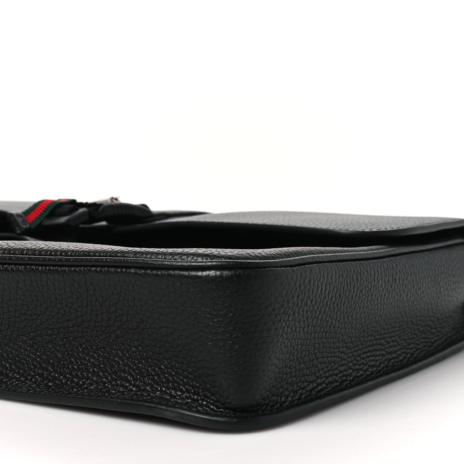 Calfskin Web Medium Business Case Black