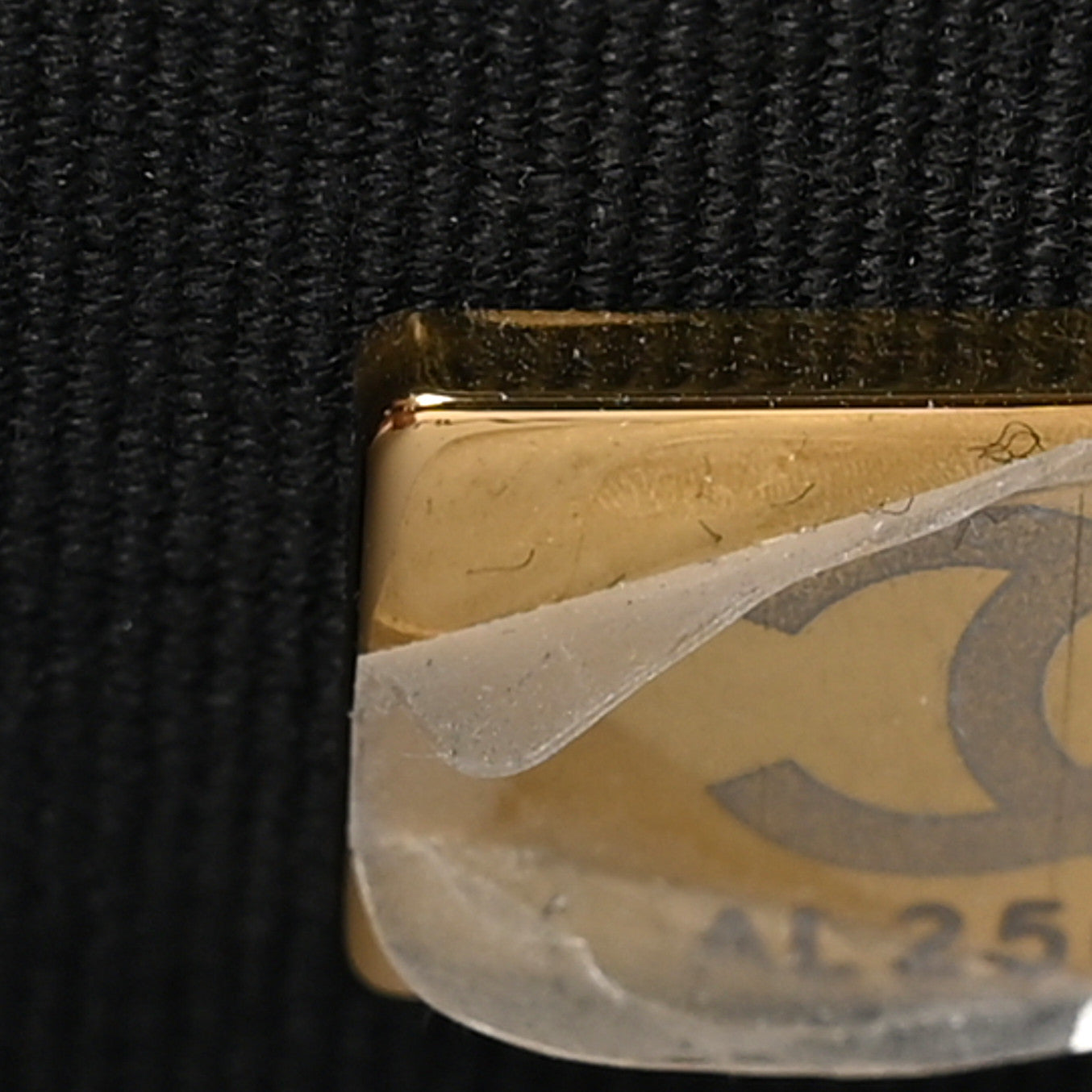 Shiny Calfskin Quilted Small Chanel 25 Handbag Black