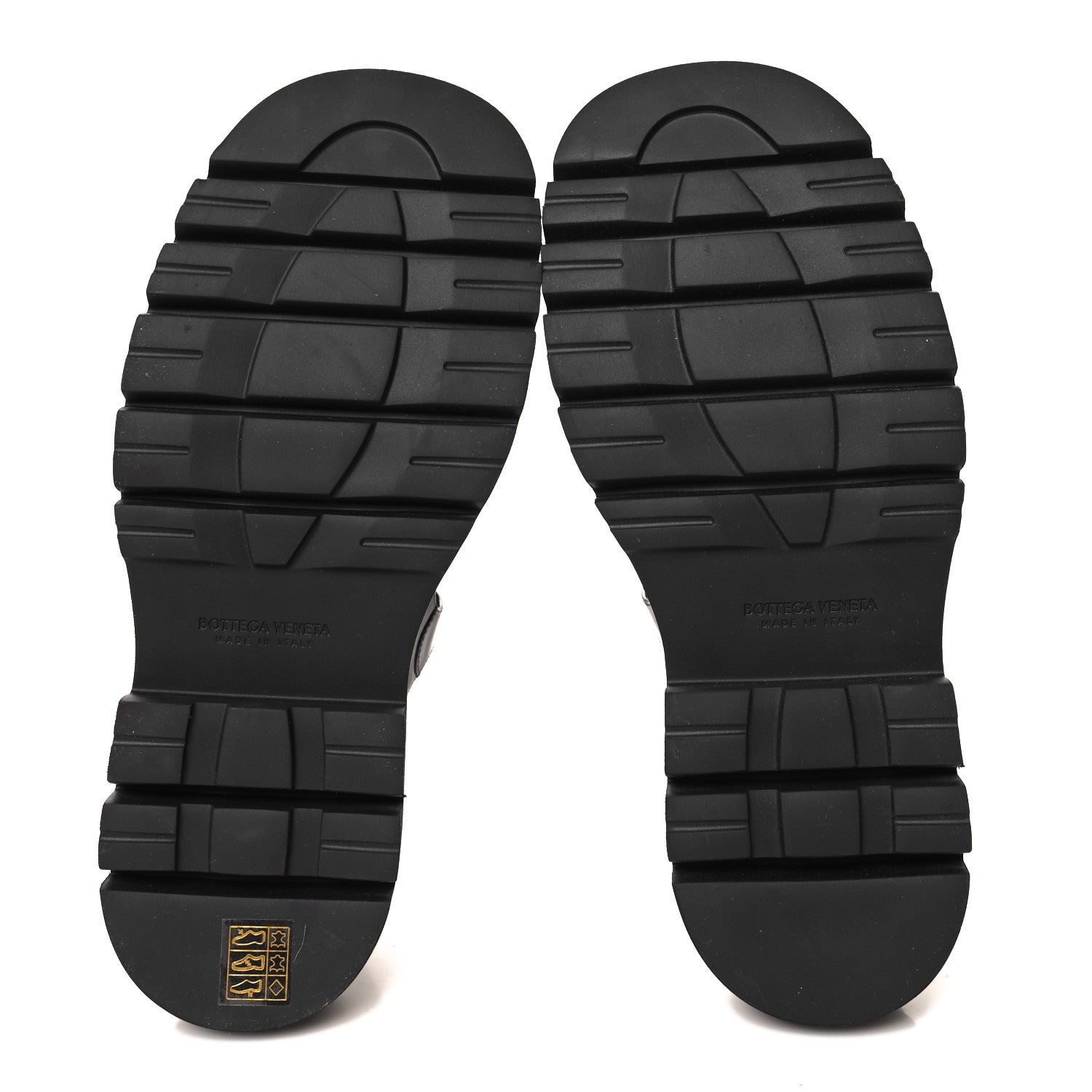 Brushed Calfskin Lug Mary-Jane Loafers 38 Black