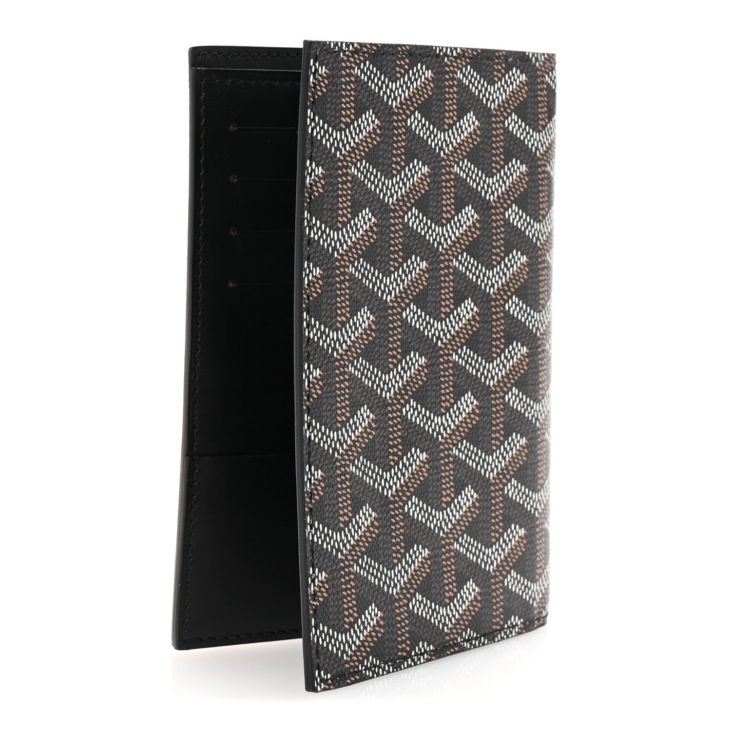 Goyardine Passport Wallet Black