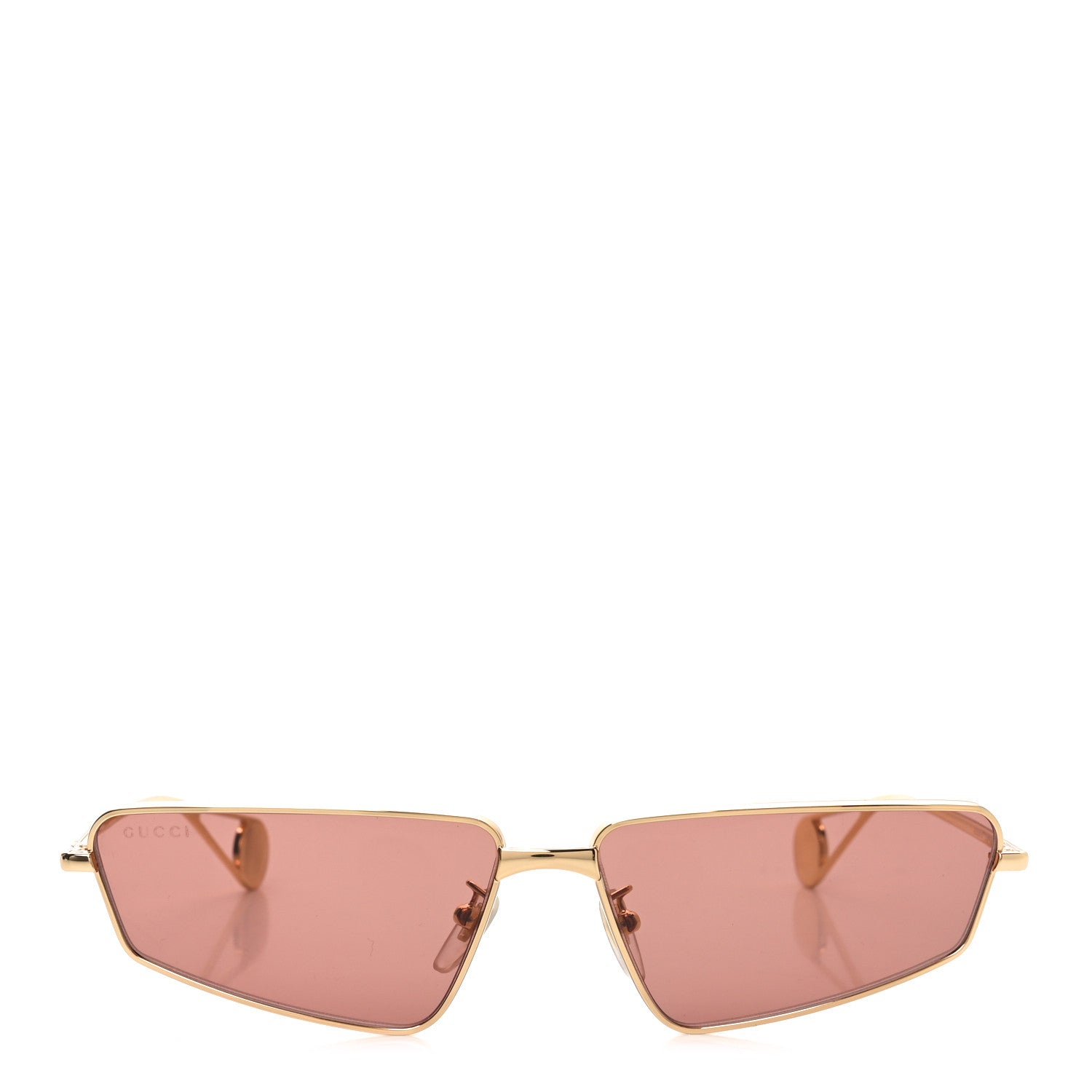 Metal Cat Eye Sunglasses GG0537S Gold Red