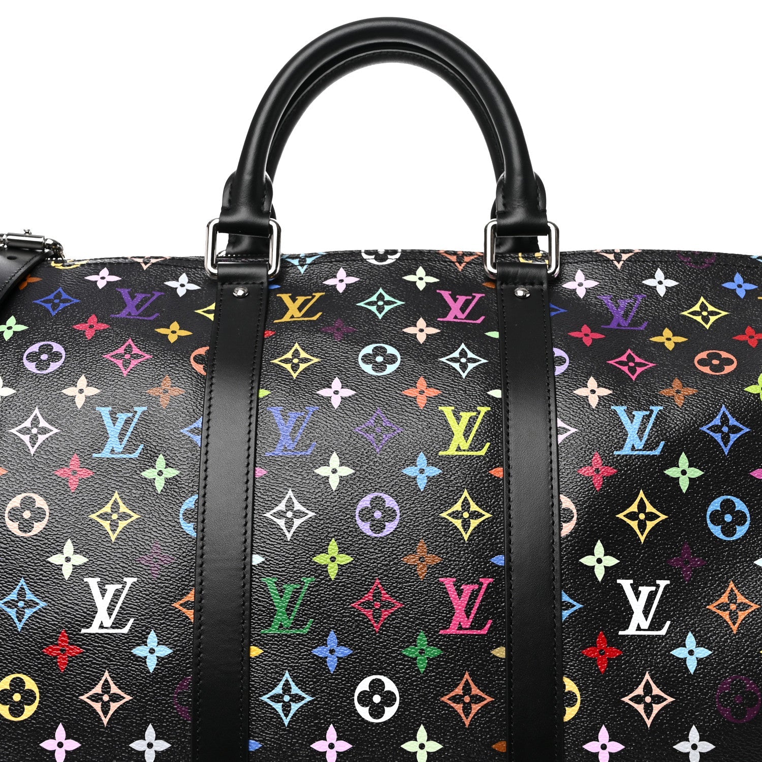 LV X TM Monogram Multicolor Keepall Bandouliere 50 Black