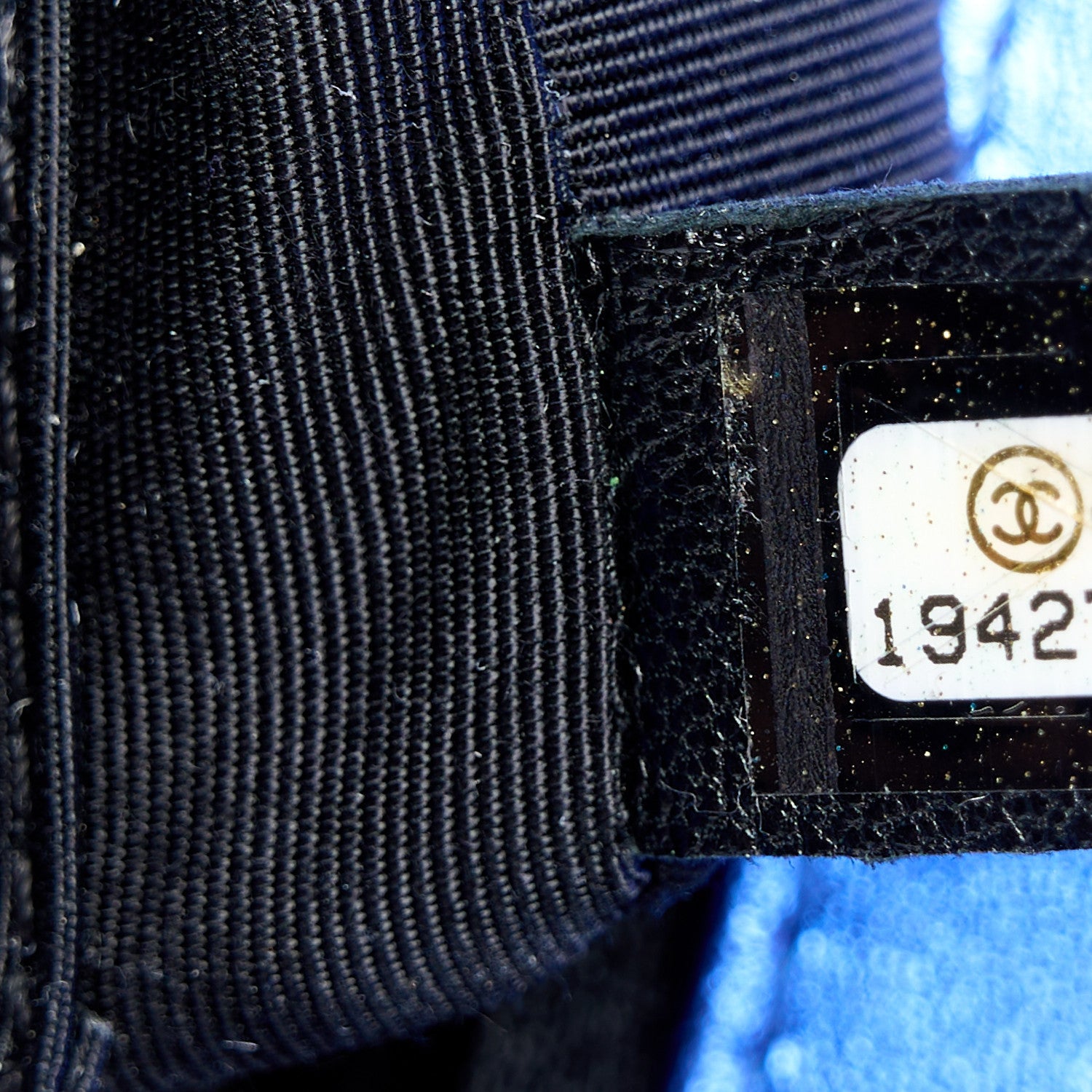 Metallic Patent Quilted New Medium Boy Flap Blue