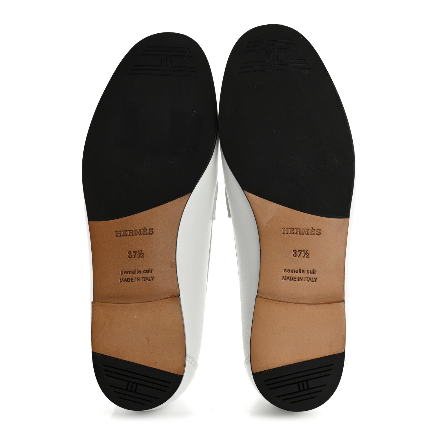 Calfskin Womens Colette Loafers 37.5 White