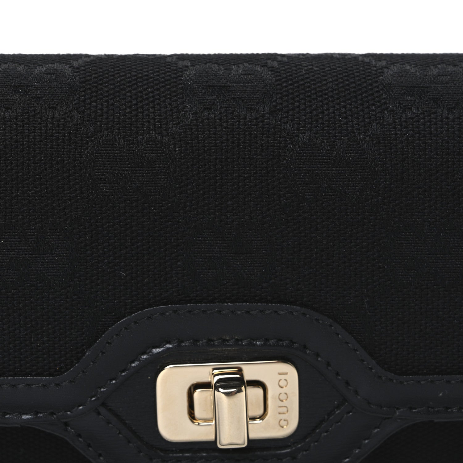 GG Monogram Mini Luce Shoulder Bag Black