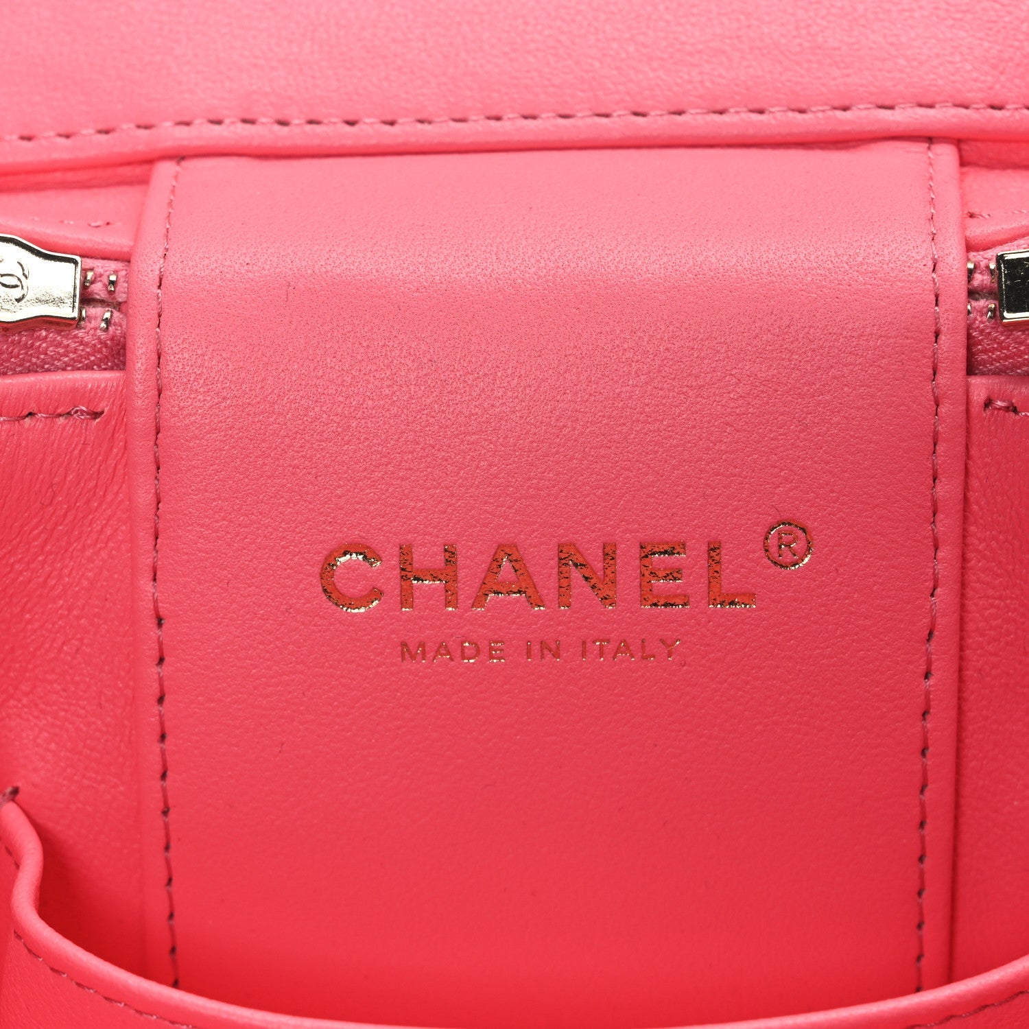 Lambskin Quilted Small CC Vanity Case Pink