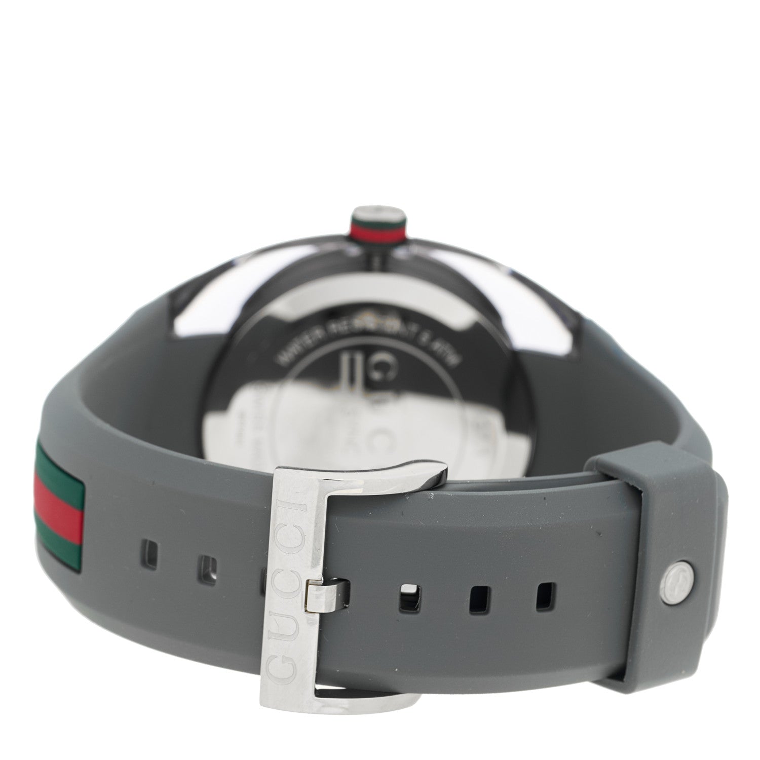 Stainless Steel Rubber 46mm Sync Web Quartz Watch Grey