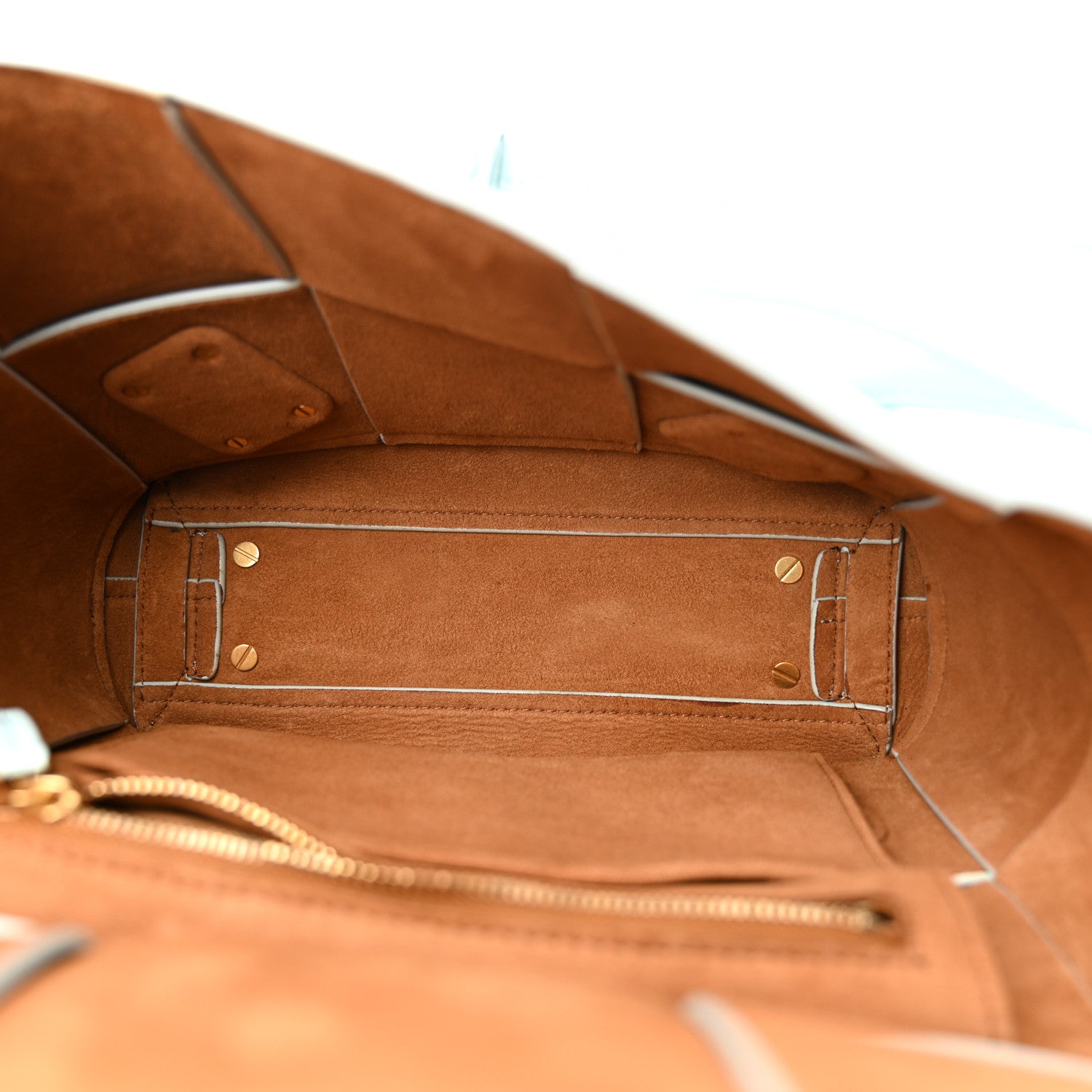 French Calfskin Maxi Intrecciato Small Arco Pale Blue