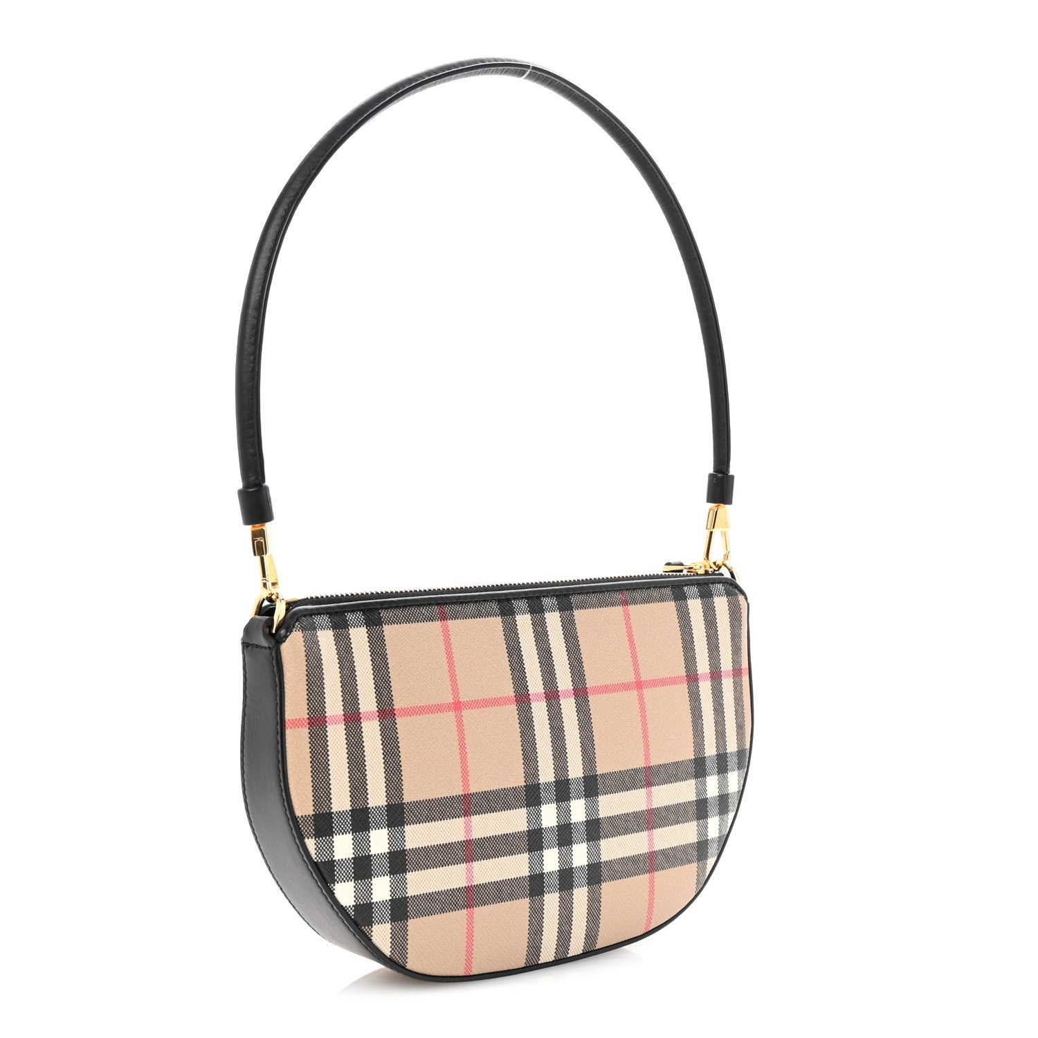 Vintage Check Calfskin Olympia Slim Pouch Archive Beige