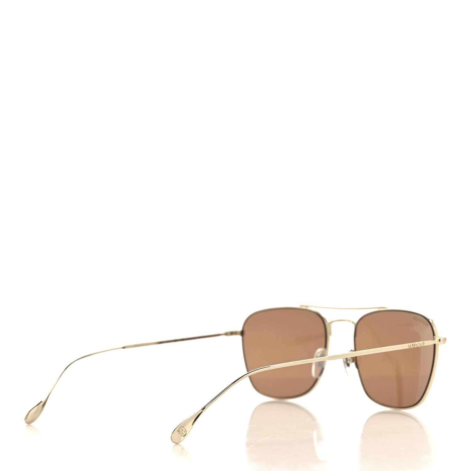 Metal Aviator Sunglasses GG1183S Gold Brown