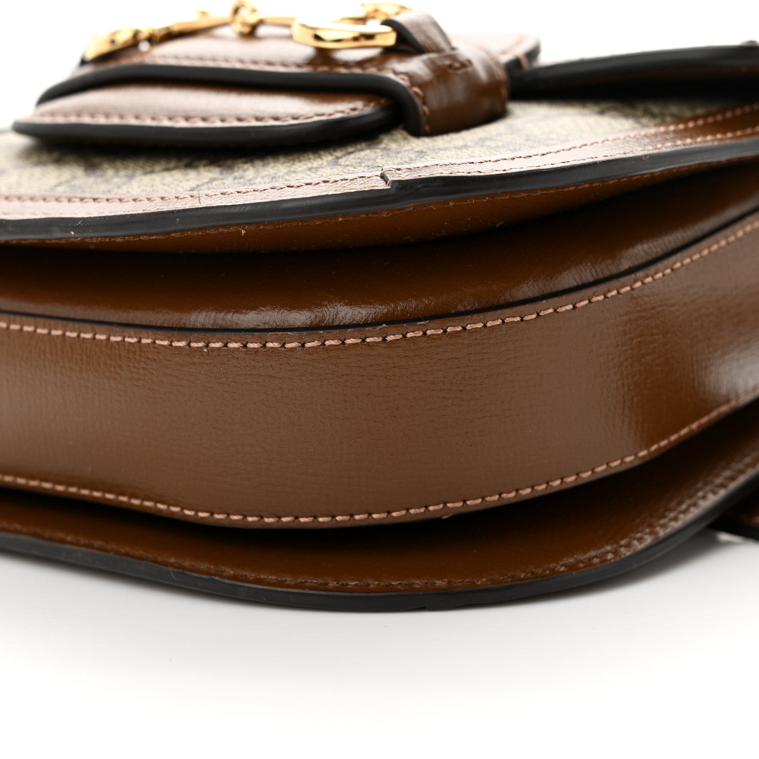 GG Supreme Monogram Horsebit 1955 Belt Bag Beige Brown Sugar