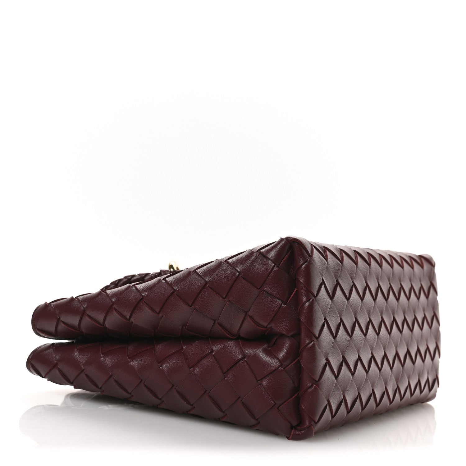 Nappa Intrecciato Small Andiamo Shoulder Bag Barolo