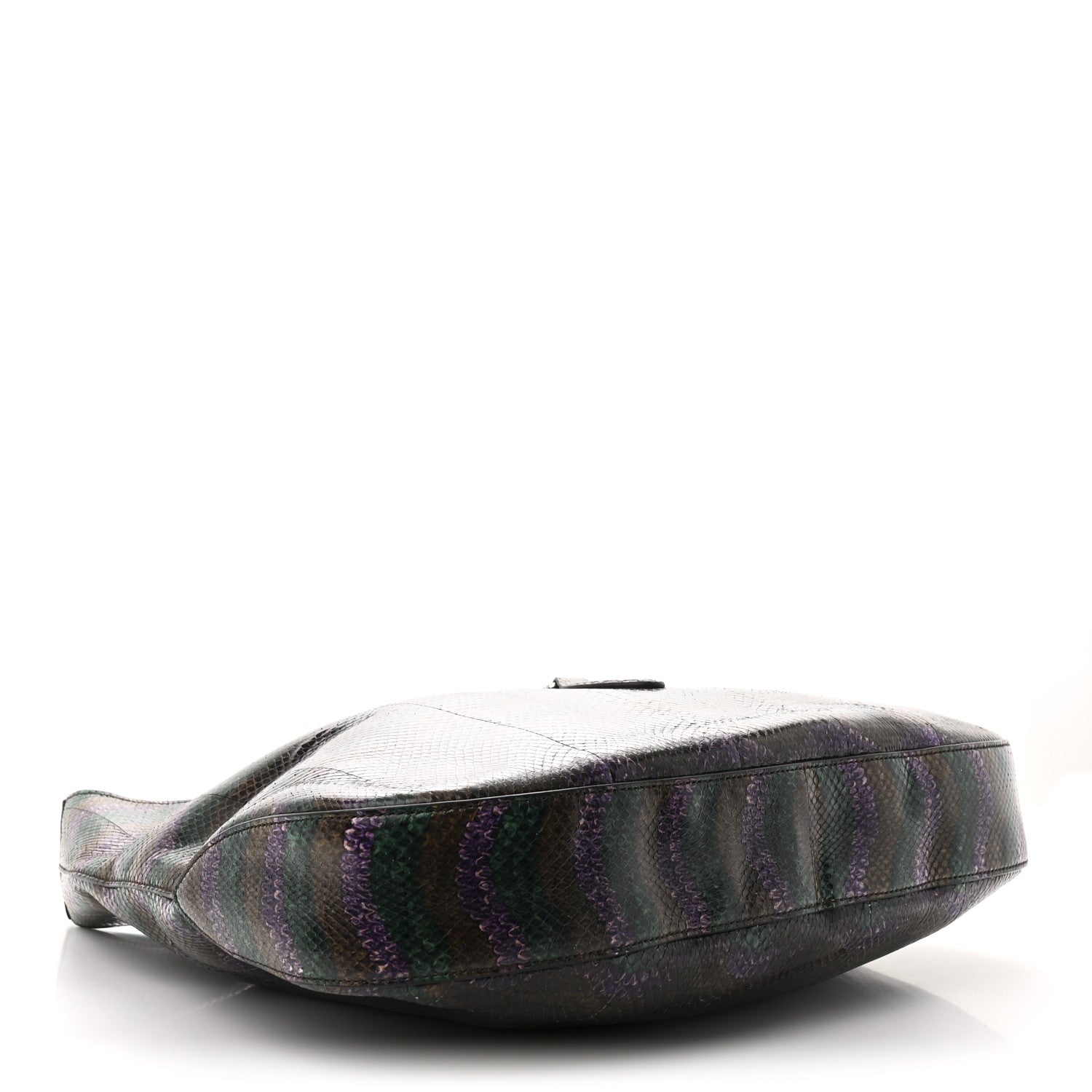 Snakeskin Large Jackie Hobo Green Multicolor