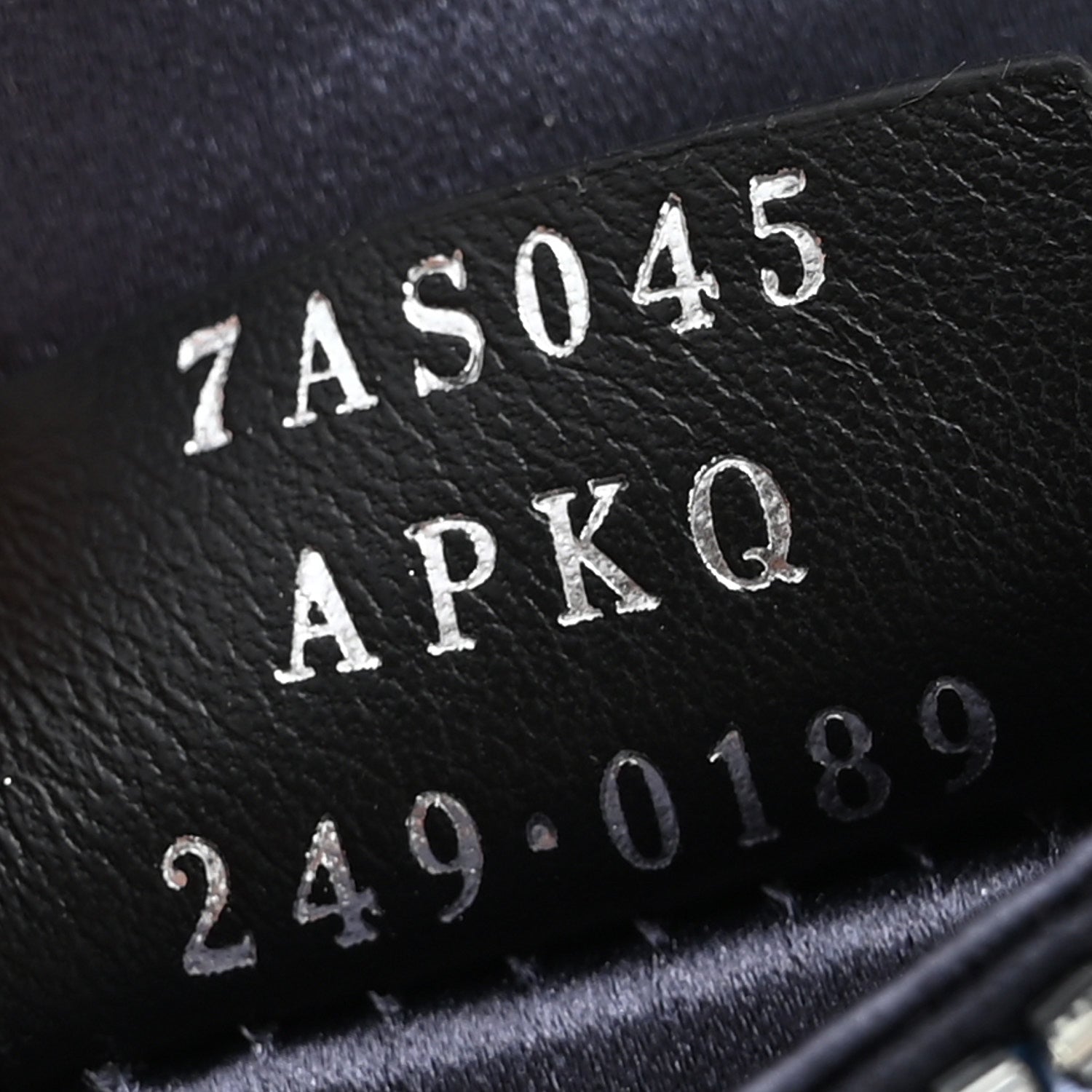 Sequin Paillettes Shiny Nappa Sex and the City Nano Maxi Buckle Baguette Charm Dark Blue