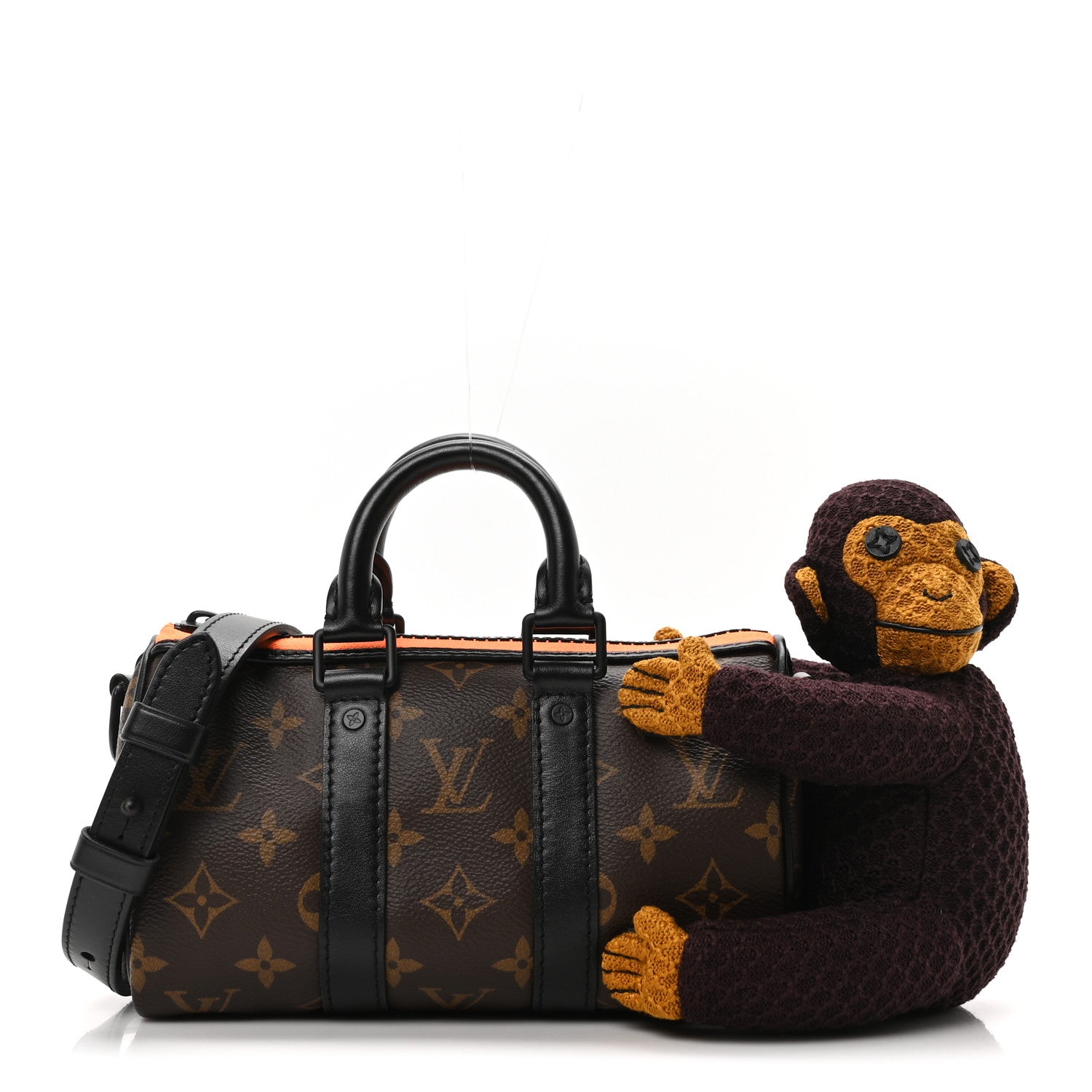 Monogram Monkey Puppet LV Friends Keepall XS