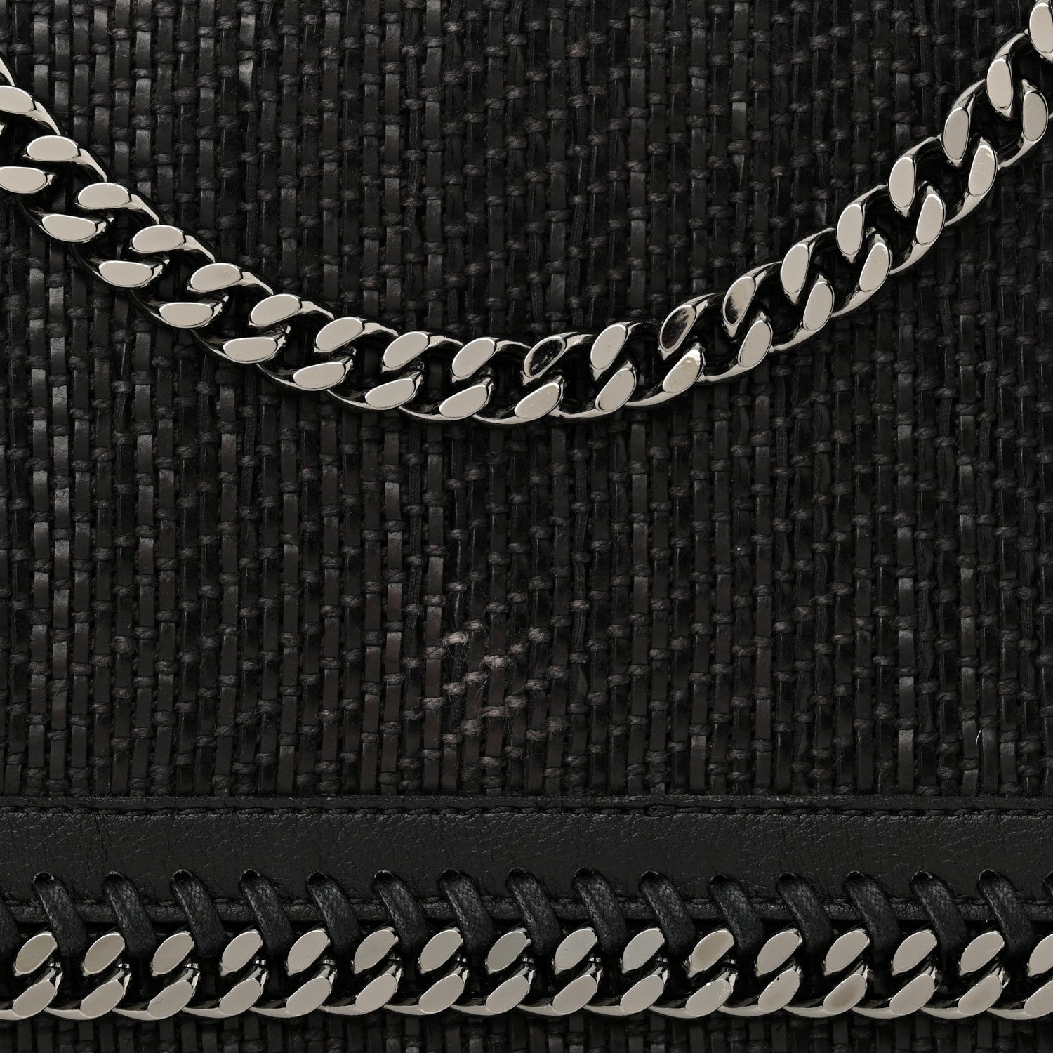 Braided Falabella Clutch Black