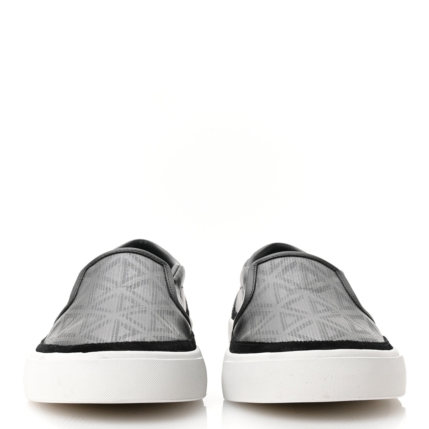 Canvas CD Diamond Mens Slip On Sneakers 45 Black