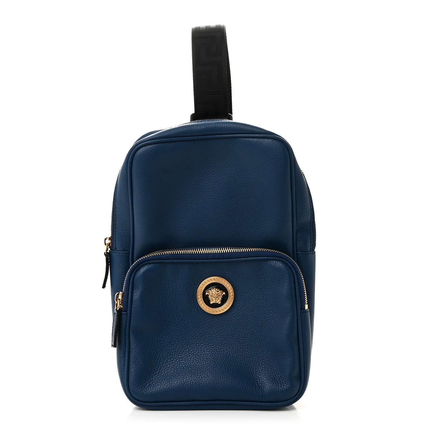 Calfskin Sling Backpack Blue