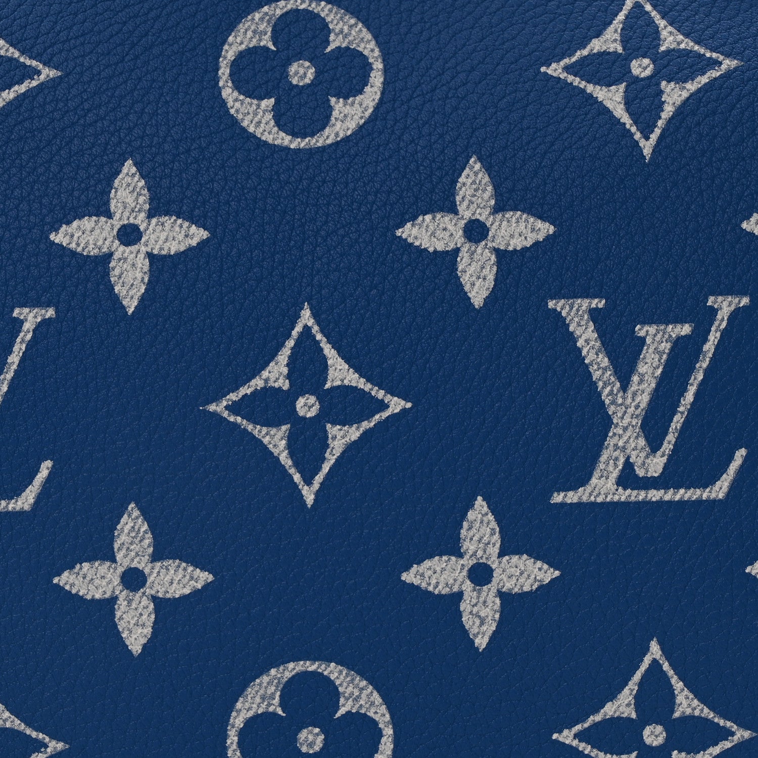 Calfskin Monogram Speedy P9 Bandouliere 40 Blue