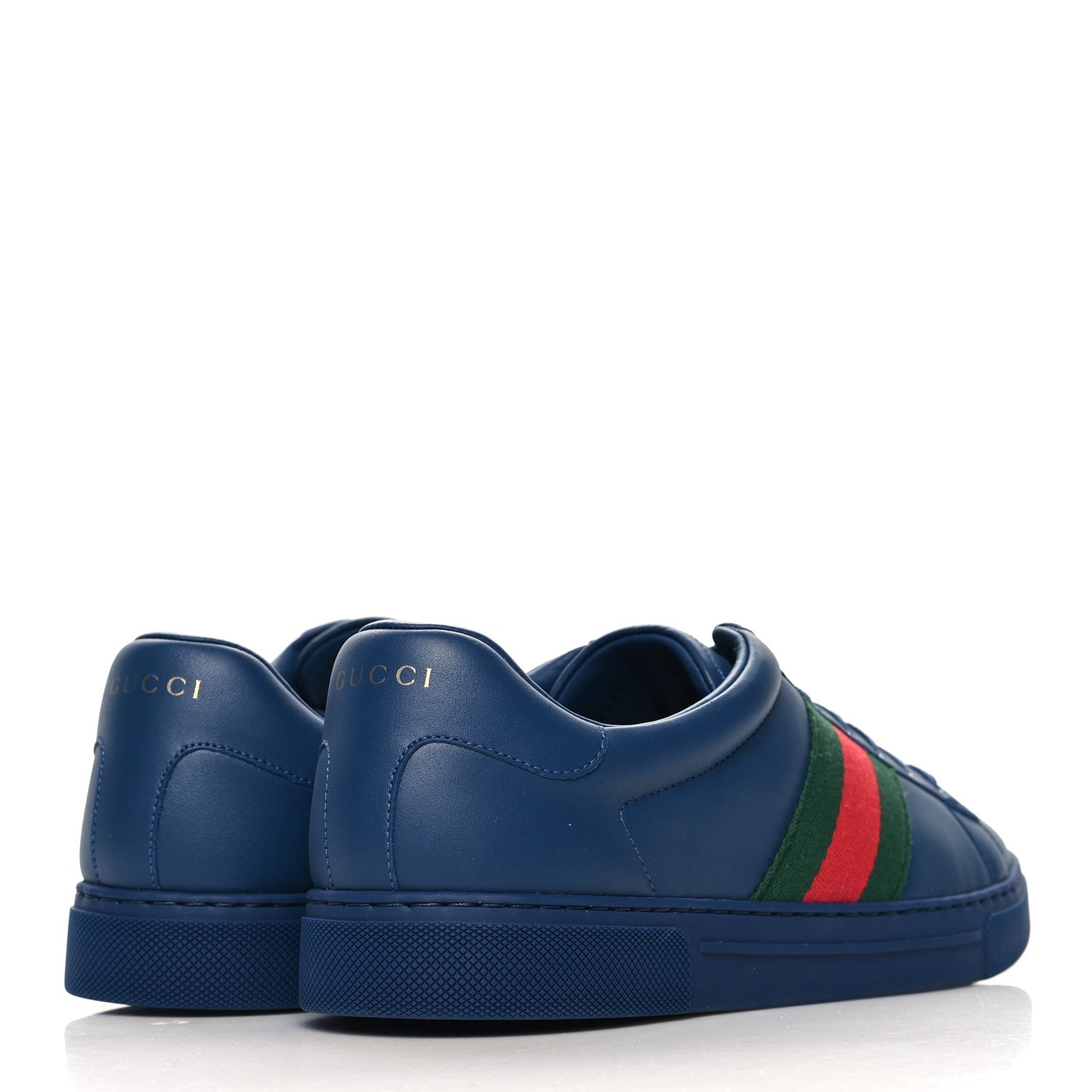 Ultralight Plume Calfskin Web Mens New Ace Sneakers 9 Royale