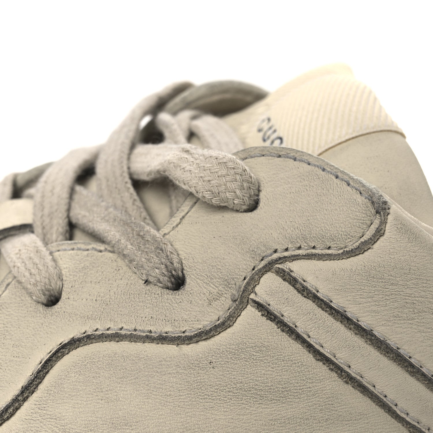 Soft Calfskin Mens Rhyton Sneakers 11.5 Ivory