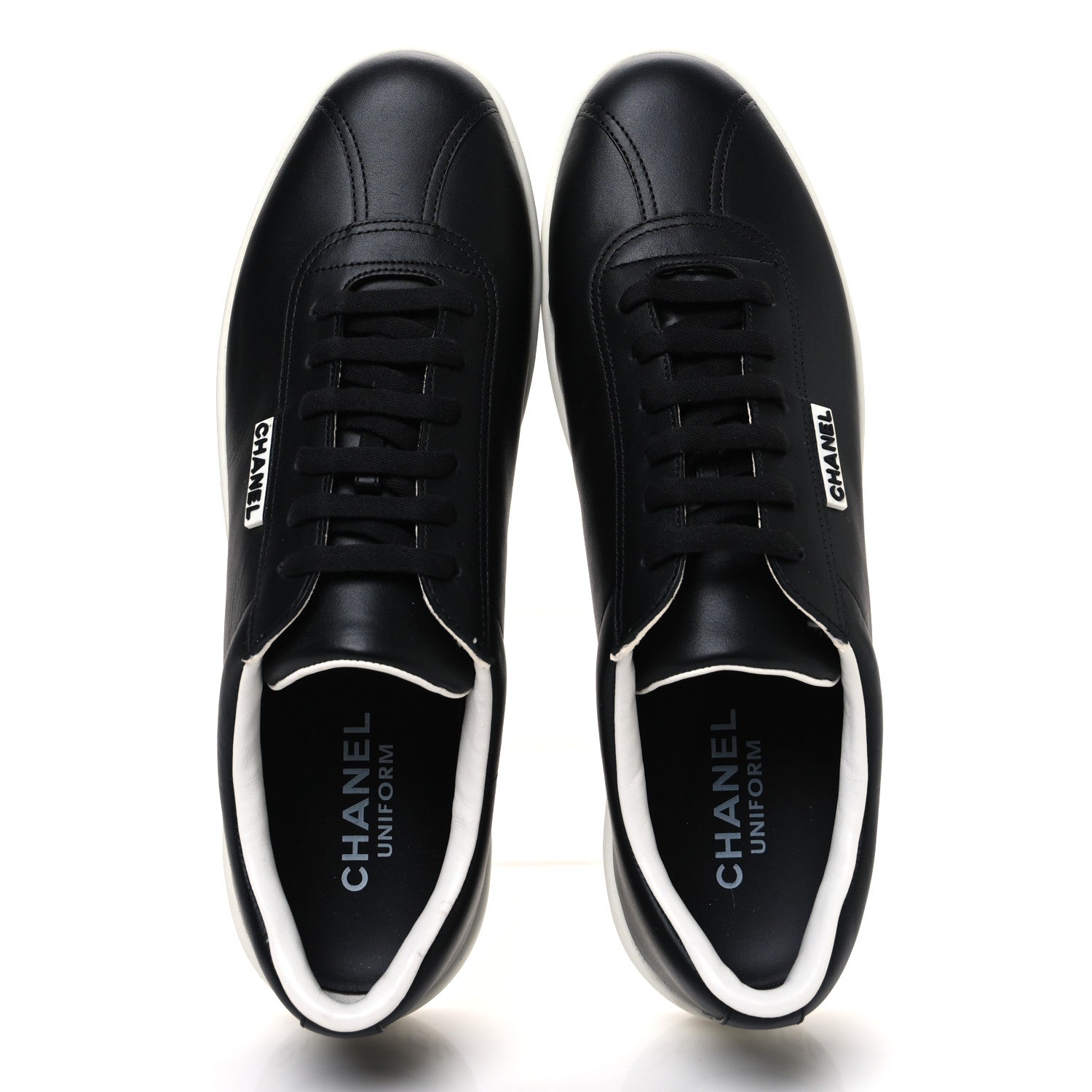 Calfskin CC Mens Sneakers 44 Black