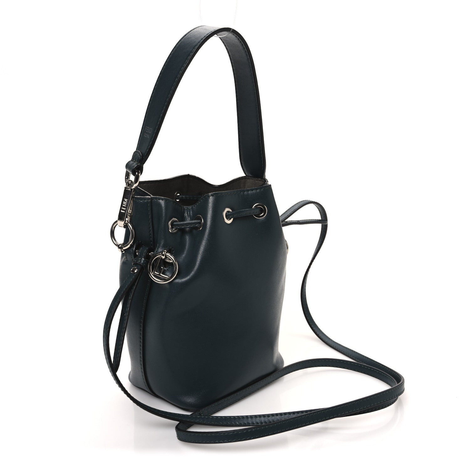 Vitello Liberty Lucido F is Fendi Mini Mon Tresor Bucket Bag Green