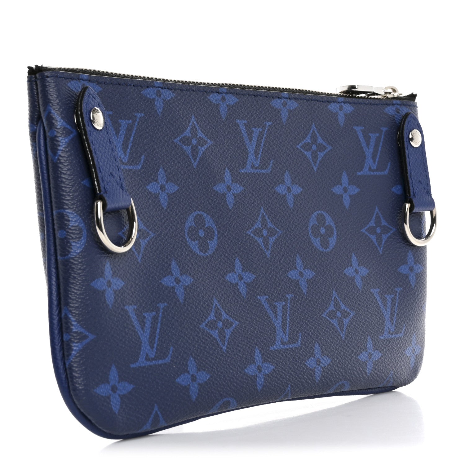 Taigarama Trio Messenger Small Pochette Cobalt