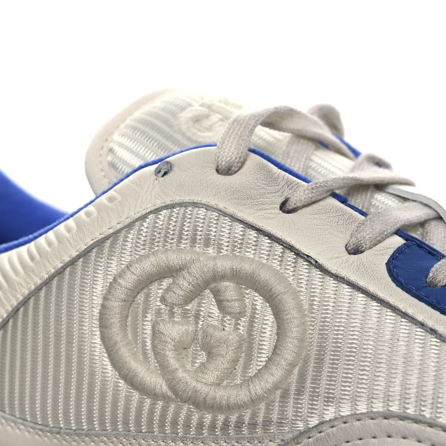 Dali Soft Calfskin Mens Mac80 Sneakers 11.5 Off White Blue