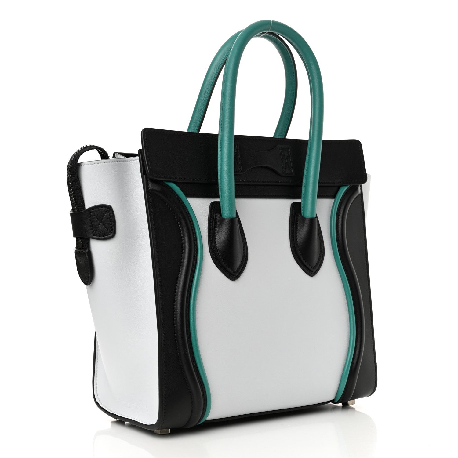 Smooth Calfskin Micro Tri-Color Luggage Frost
