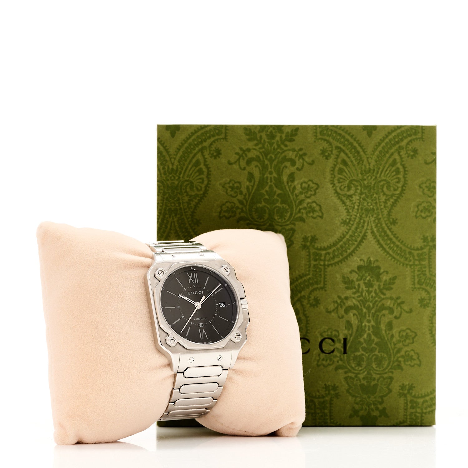 Stainless Steel 38mm G-Flat Automatic Watch Black