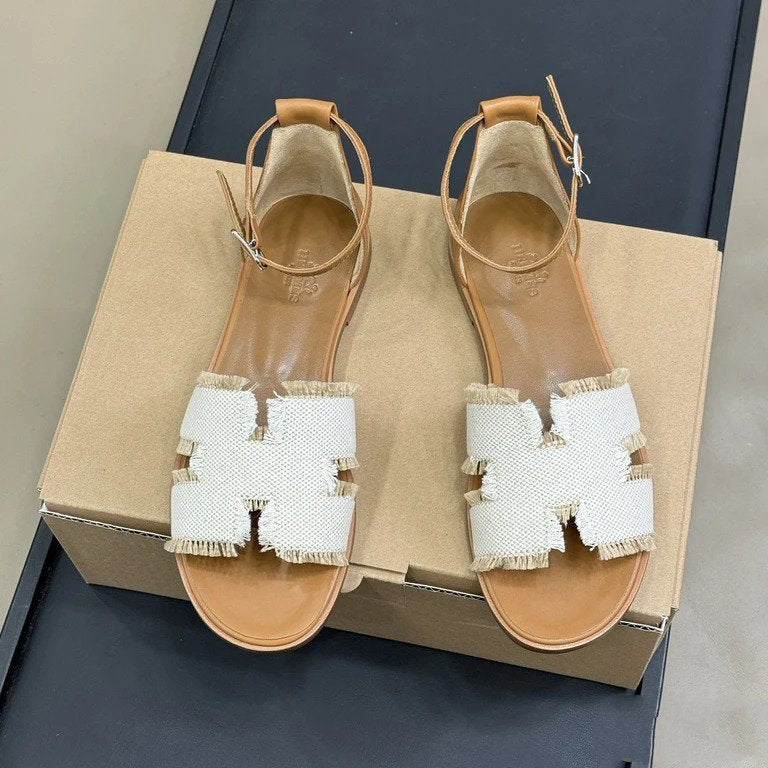 HM 25 Santorini Gold Calfskin White Denim