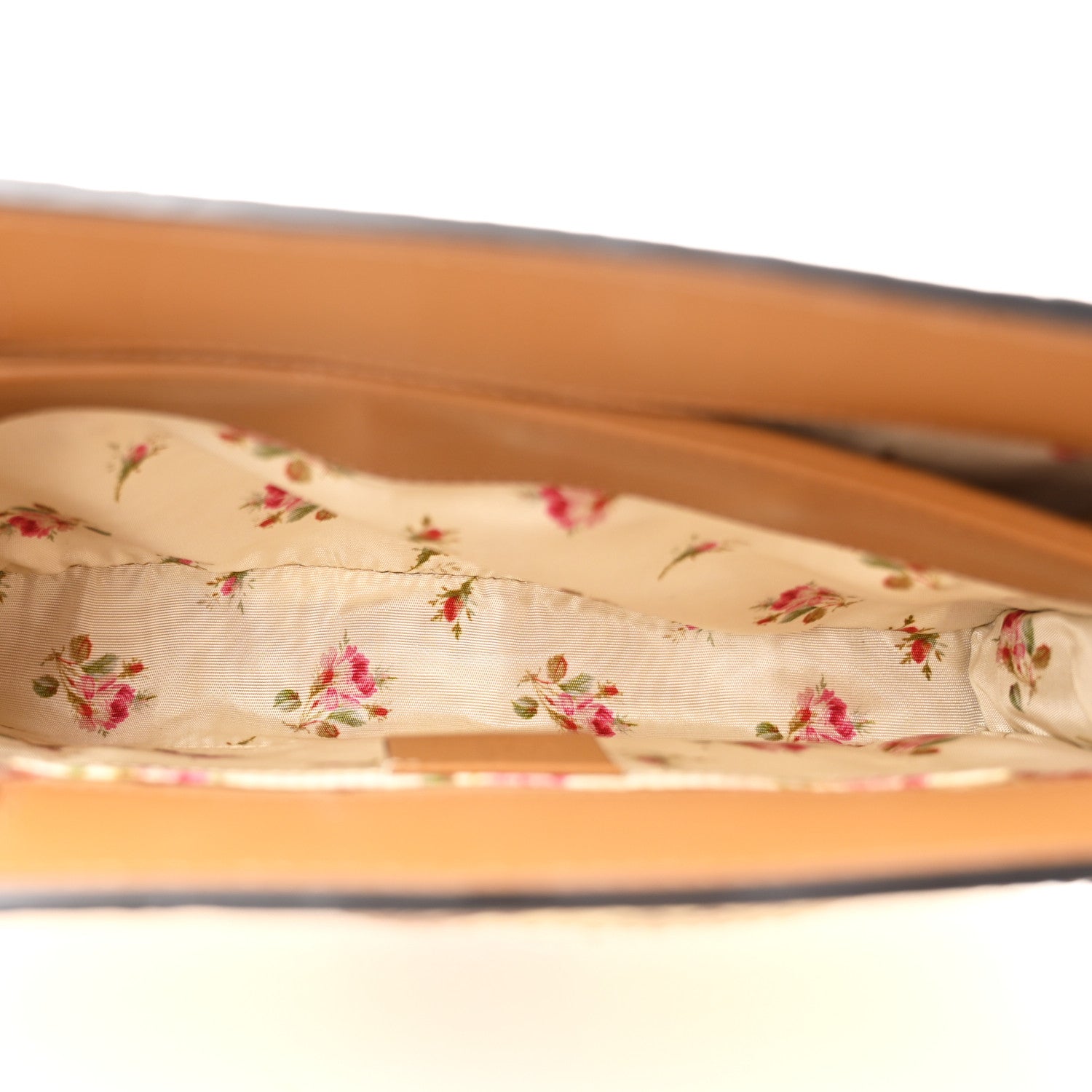 Raffia Elaphe GG Small Ophidia Chain Shoulder Bag Natural Cream Brown