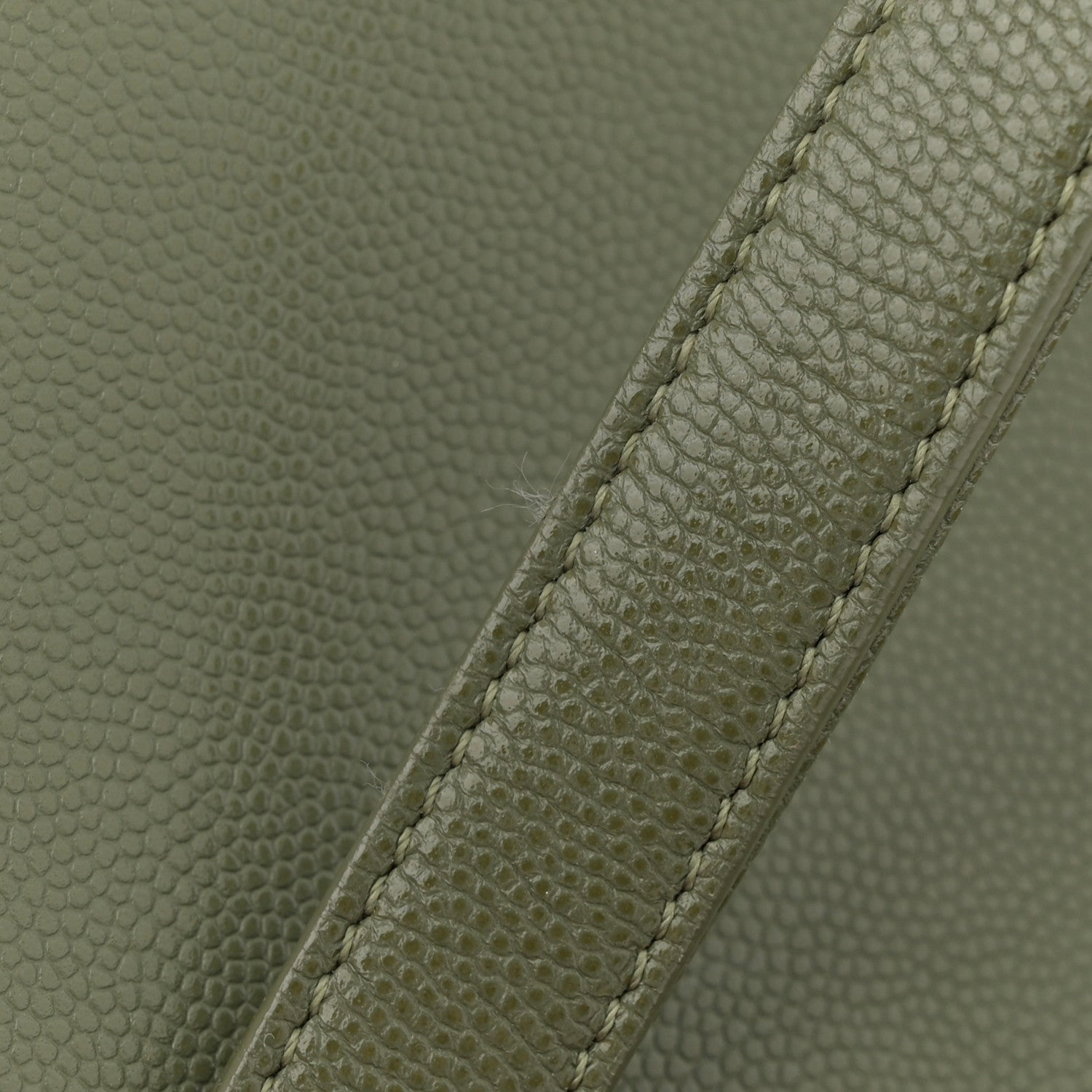 Caviar Quilted Mini Bracelet On Chain Flap Green