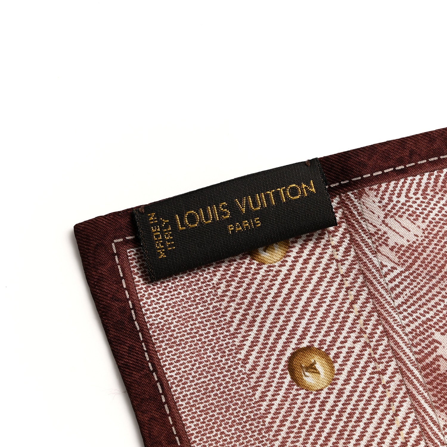 Silk Monogram New Denim Bandeau Cherry