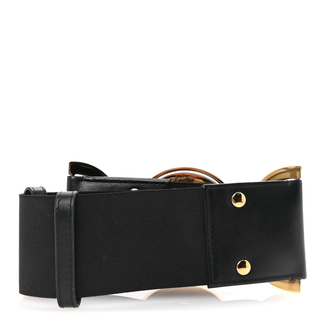 Calfskin Palazzo Medusa '95 Wide Belt XS Black