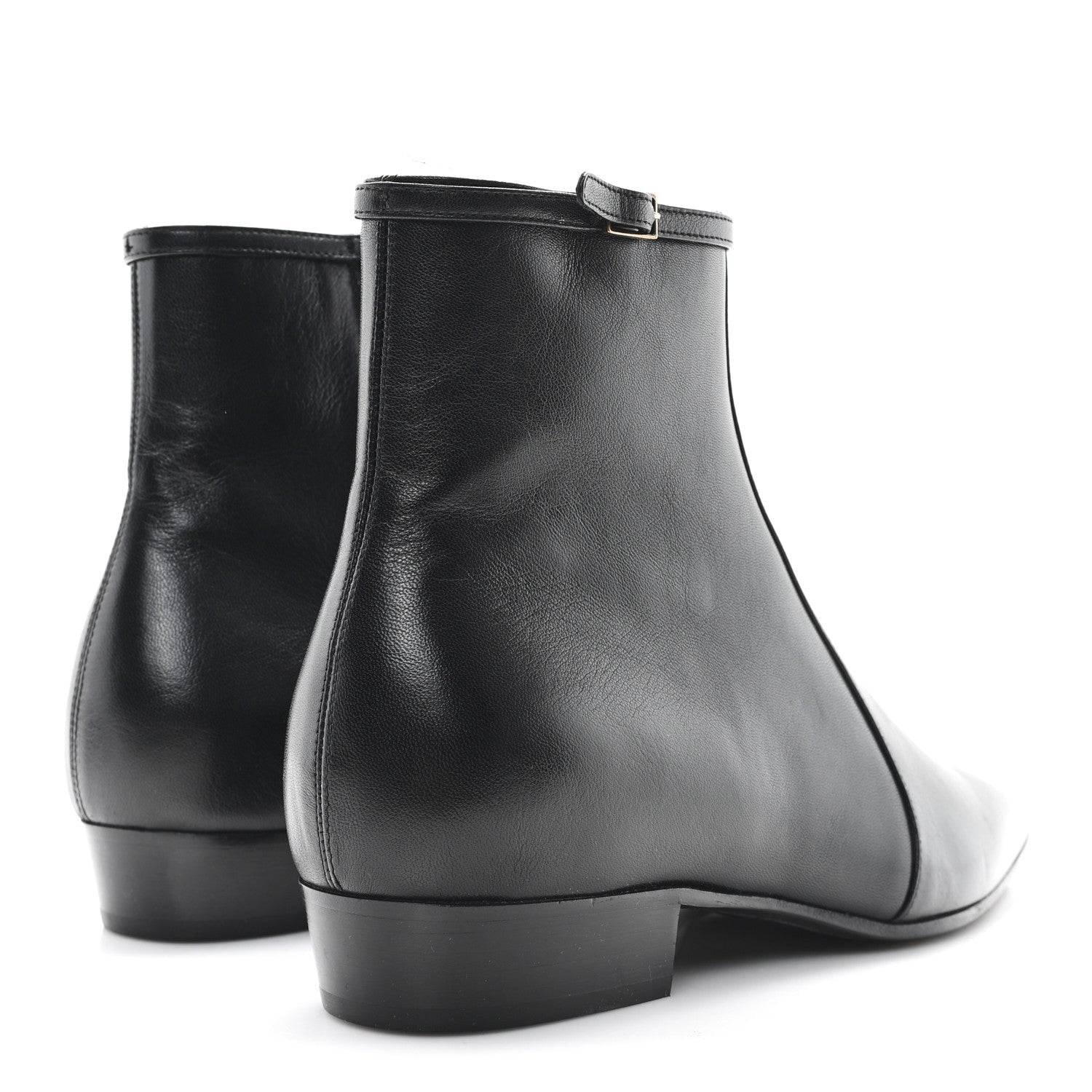 Calfskin Mens Arsun Ankle Boots 41.5 Black