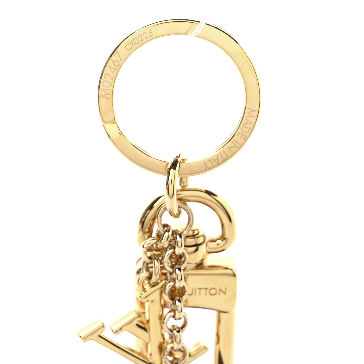 LV x TM Cowhide Monogram Superflat Panda Key Ring Bag Charm Multicolor