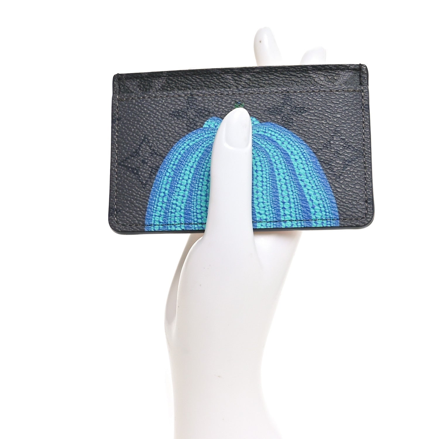 LV X YK Monogram Eclipse Reverse Pumpkin Card Holder