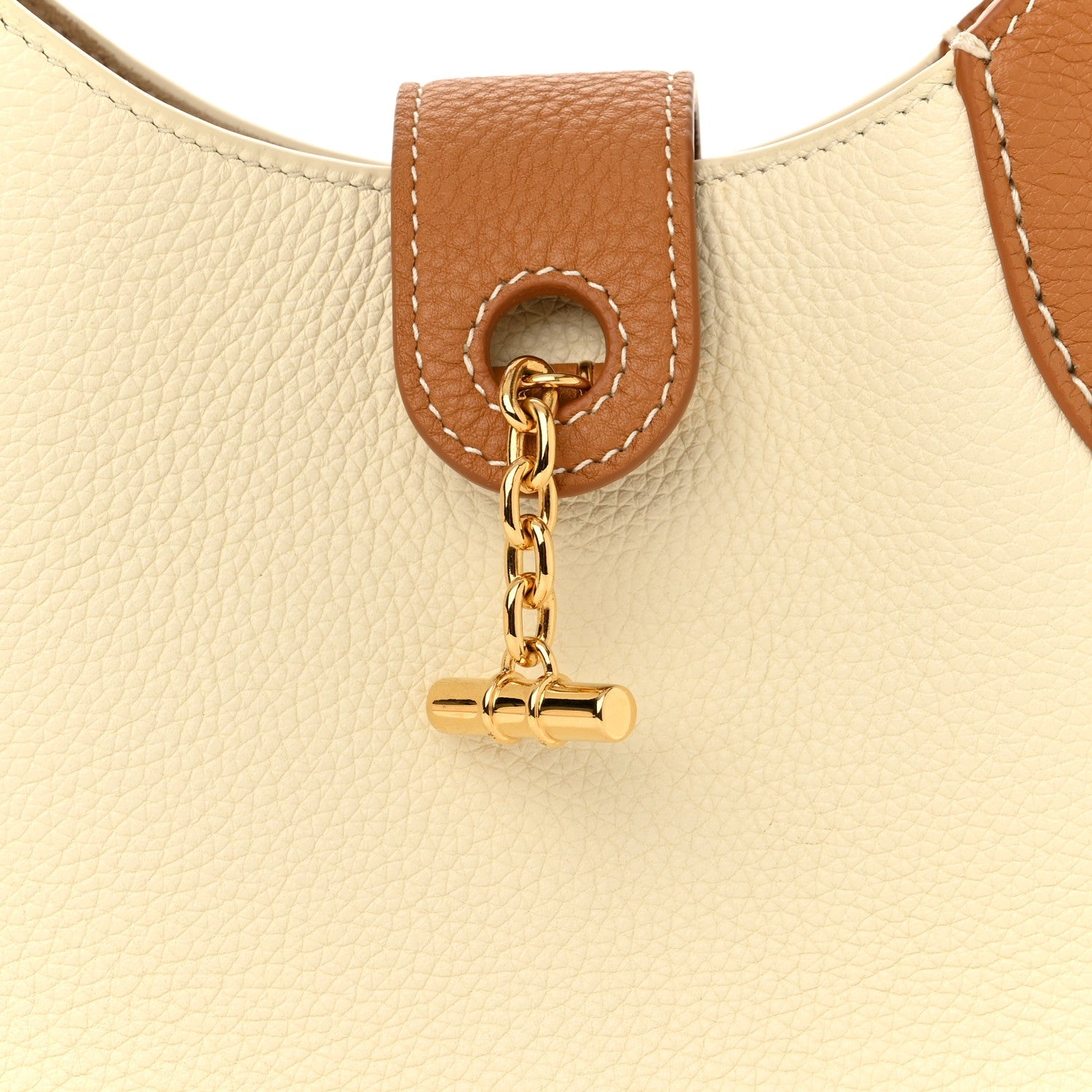 Grained Calfskin Mini Bobbin Wheat