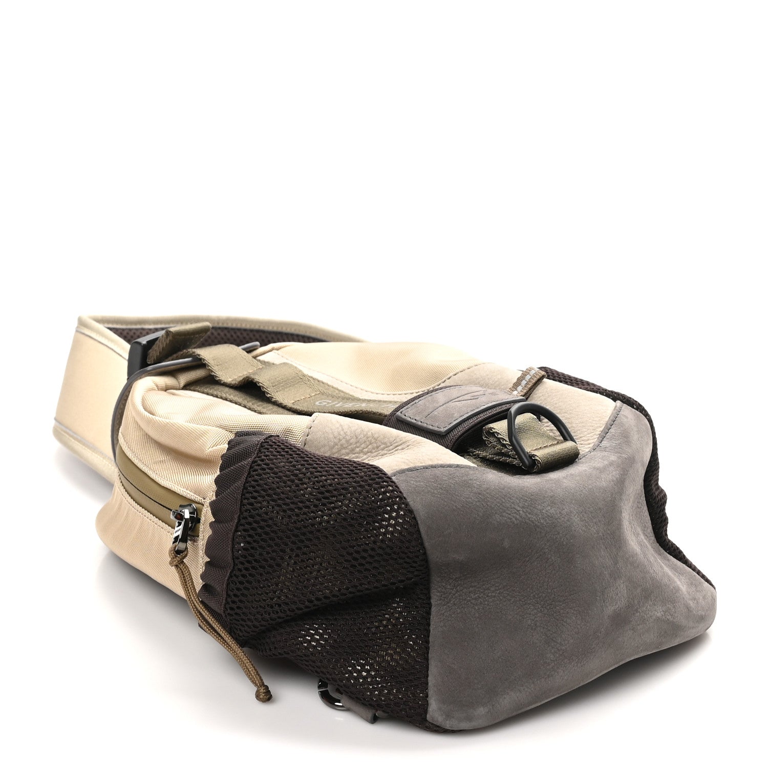 Nylon Nubuck G-Trail Small Sling Bag Brown