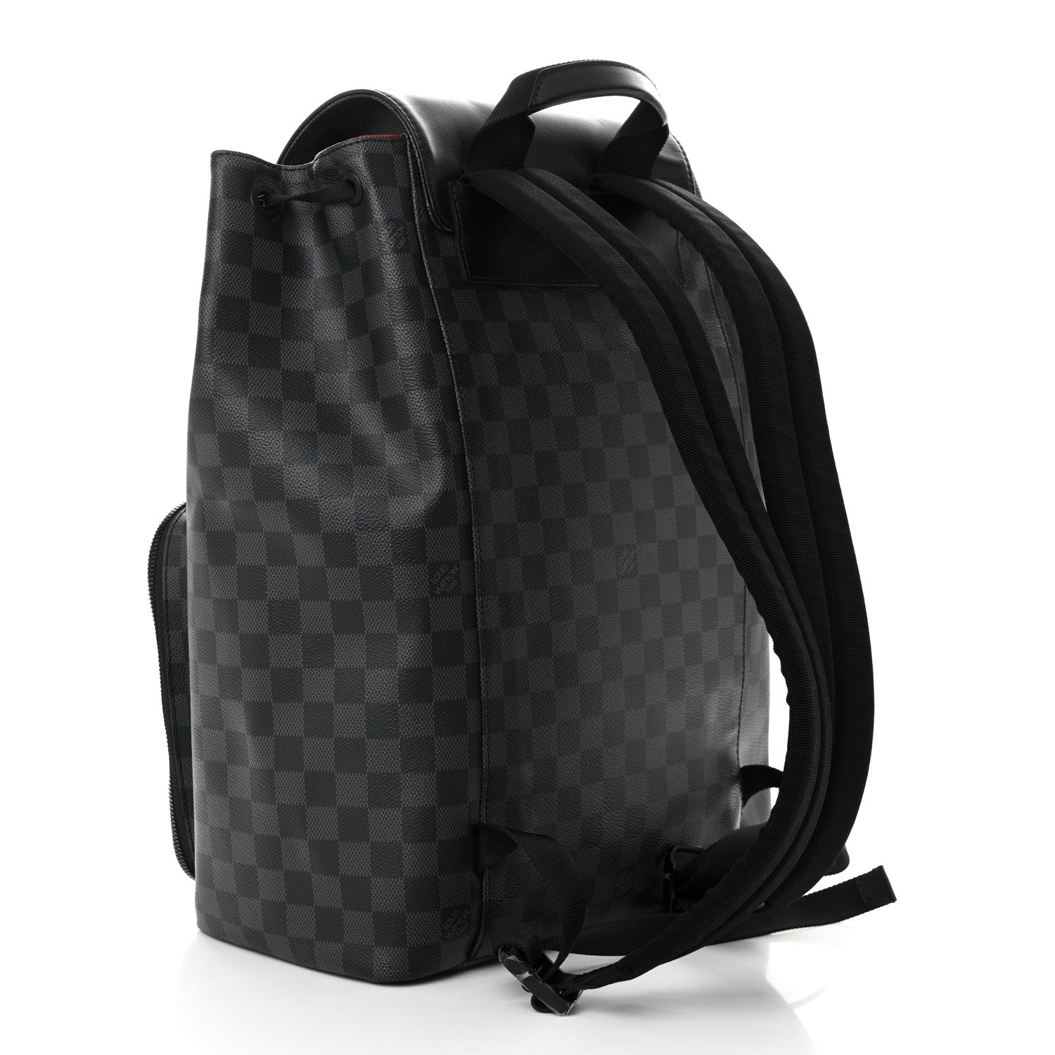 Damier Graphite Utility Backpack Red